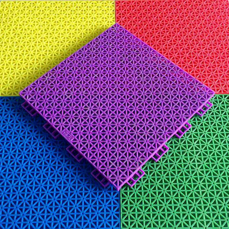 Pp Plastic Waterproof Interlocking Portable Tennis Volleyball Basketball Badminton Court Flooring Plastic Sports Floor Tiles 