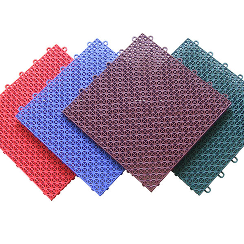 Pp Plastic Waterproof Interlocking Portable Tennis Volleyball Basketball Badminton Court Flooring Plastic Sports Floor Tiles 