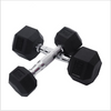 Body Building Gym Equipment Rubber Coated Hex Dumbbells 