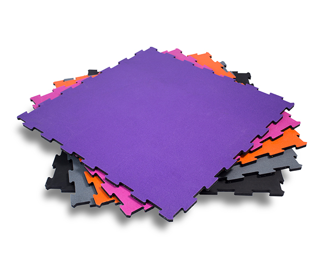 High Density Shock Absorbing Noise Reduction Interlocking Rubber Flooring Rubber Gym Floor Mats