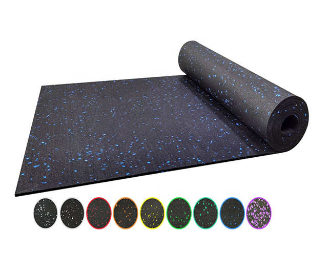 Environmental colored EPDM rubber flooring roll
