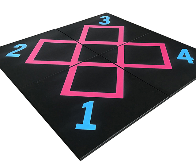 360 Multi UV Printing Rubber Flooring Mat for Gym