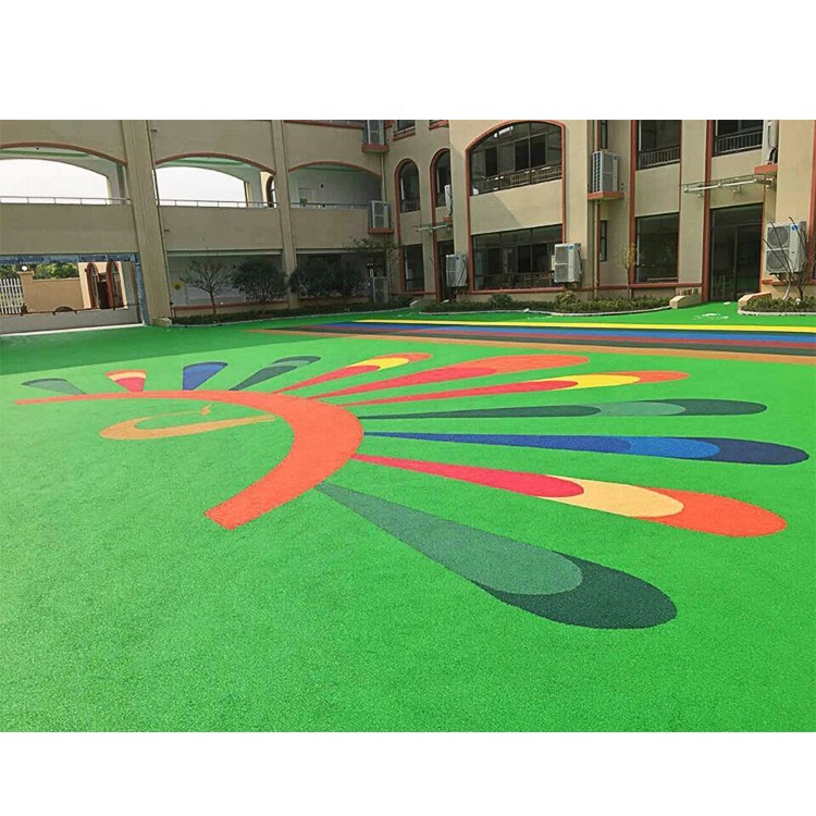 Eco friendly EPDM wetpour rubber surfacing flooring for playground kindergarten